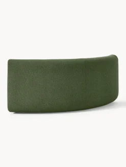 Westwing Collection Módulo de esquina redondo en tejido bouclé Sofia