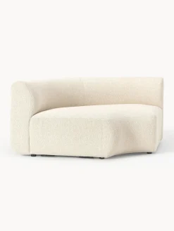 Westwing Collection Módulo de esquina redondo en tejido bouclé Sofia^ Sofás