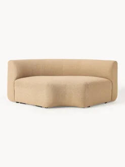 Westwing Collection Módulo de esquina redondo en tejido bouclé Sofia^ Sofás