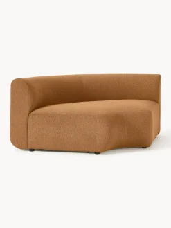 Westwing Collection Módulo de esquina redondo en tejido bouclé Sofia