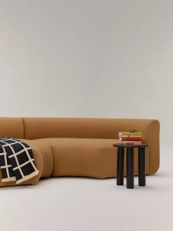 Westwing Collection Módulo de esquina redondo en tejido bouclé Sofia