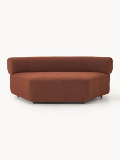 Westwing Collection Módulo de esquina redondo en tejido bouclé Anton^ Sofás