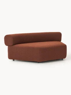 Westwing Collection Módulo de esquina redondo en tejido bouclé Anton^ Sofás