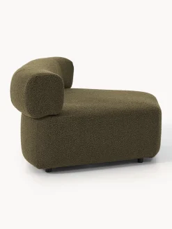 Westwing Collection Módulo de esquina redondo en tejido bouclé Anton