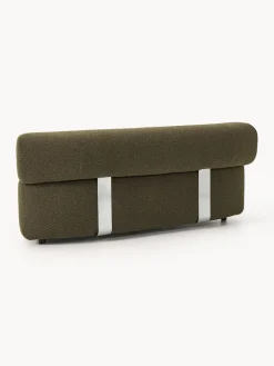 Westwing Collection Módulo de esquina redondo en tejido bouclé Anton