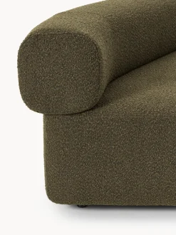 Westwing Collection Módulo de esquina redondo en tejido bouclé Anton