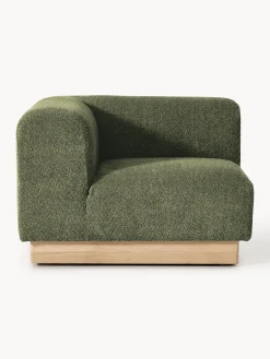 Westwing Collection Módulo de esquina sofá de borreguillo bouclé Natalie