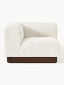 Westwing Collection Módulo de esquina sofá de borreguillo bouclé Natalie