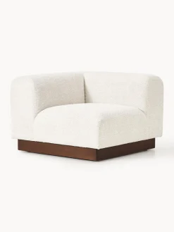 Westwing Collection Módulo de esquina sofá de borreguillo bouclé Natalie