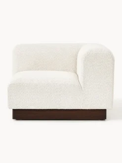 Westwing Collection Módulo de esquina sofá de borreguillo bouclé Natalie