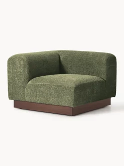 Westwing Collection Módulo de esquina sofá de borreguillo bouclé Natalie