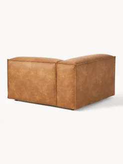 Westwing Collection Módulo de esquina sofá de cuero reciclado Lennon