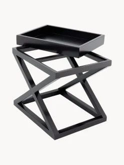 Eichholtz Mesa auxiliar con bandeja en madera artesanal McArthur^ Mesas Auxiliares