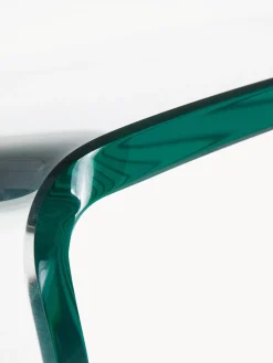 Mesa auxiliar de cristal Burano^ Mesas Auxiliares