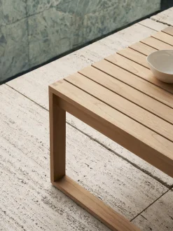 Carl Hansen & Søn Mesa auxiliar de jardín plegable de madera de teca BK16^ Mesas Auxiliares De Jardín|Mesas Auxiliares De Jardí­N