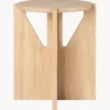 Kristina Dam Mesa auxiliar de madera de roble Future
