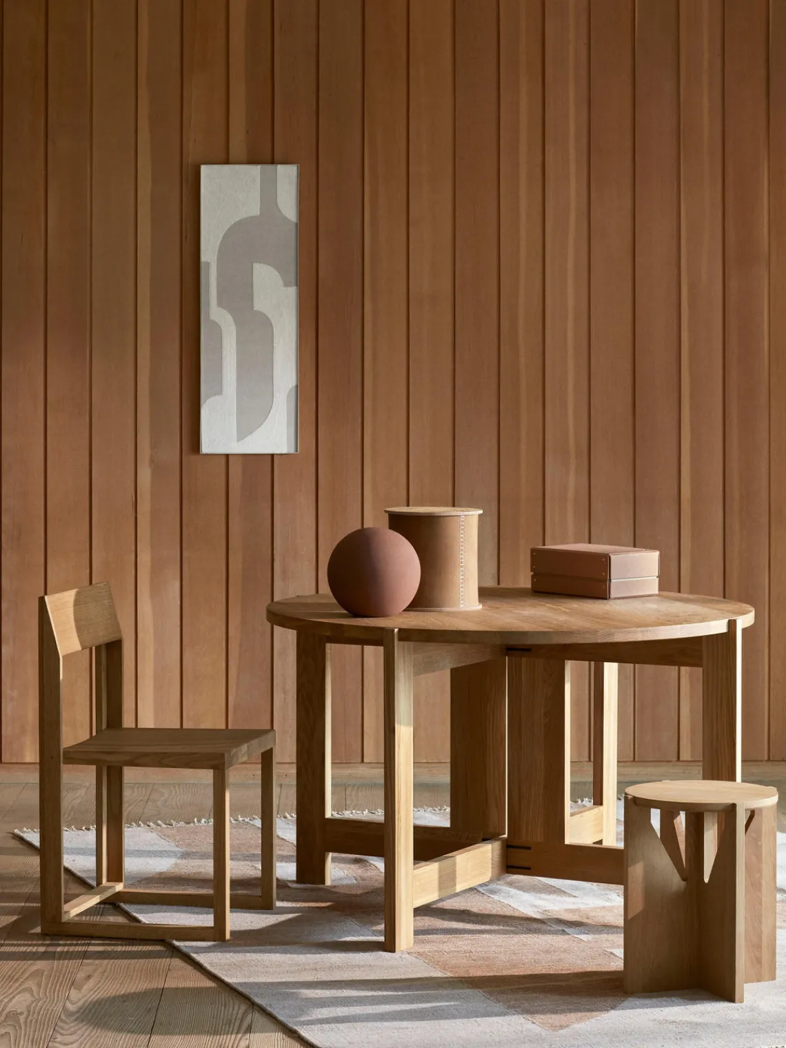 Kristina Dam Mesa auxiliar de madera de roble Future