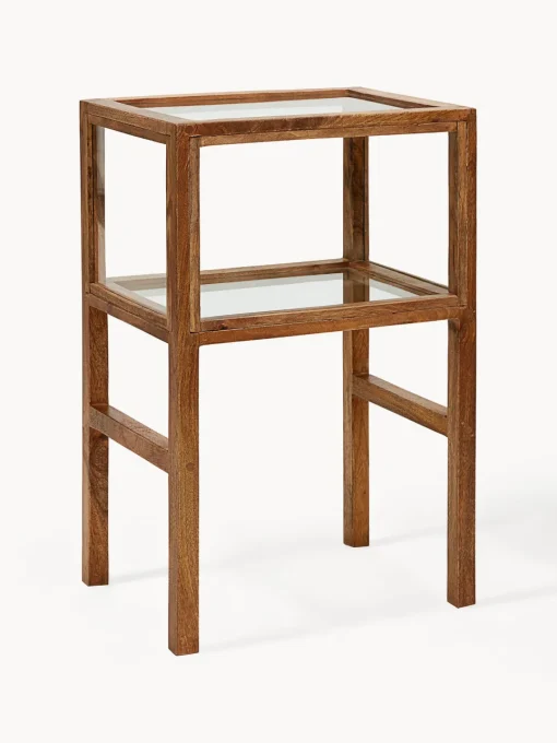 House Doctor Mesa auxiliar de madera de mango Montre