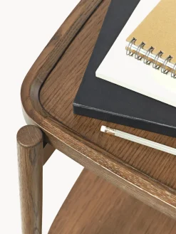 Westwing Collection Mesa auxiliar de madera Libby