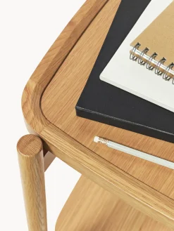 Westwing Collection Mesa auxiliar de madera Libby^ Mesitas De Noche|Mesas Auxiliares