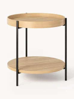 Westwing Collection Mesa auxiliar de madera Renee