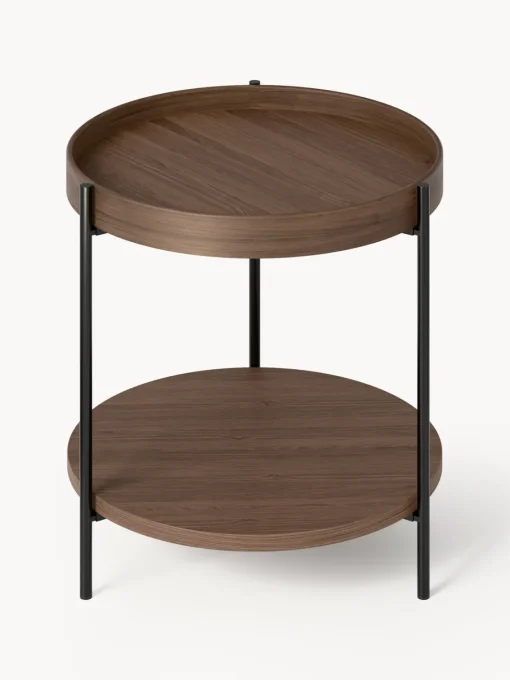 Westwing Collection Mesa auxiliar de madera Renee