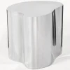 Westwing Collection Mesa auxiliar de metal con forma orgánica Dale