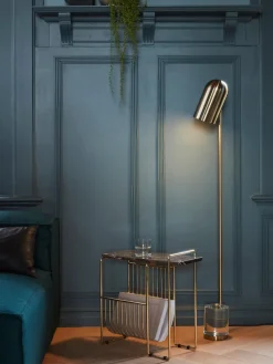 AYTM Mesa auxiliar de mármol con revistero Sino