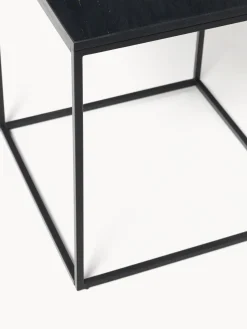 Westwing Collection Mesa auxiliar de mármol Vince