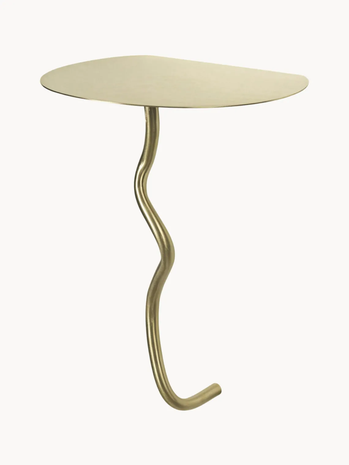 Ferm Living Mesa auxiliar de pared de latón Curvature^ Mesas Auxiliares