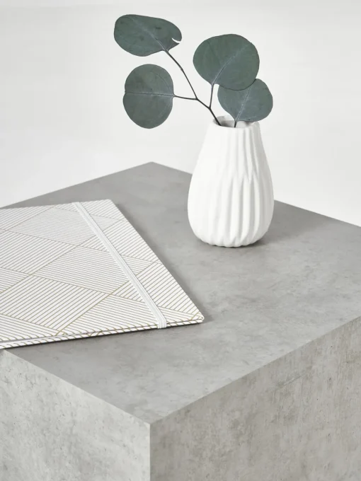 Westwing Collection Mesa auxiliar en look cemento Lesley