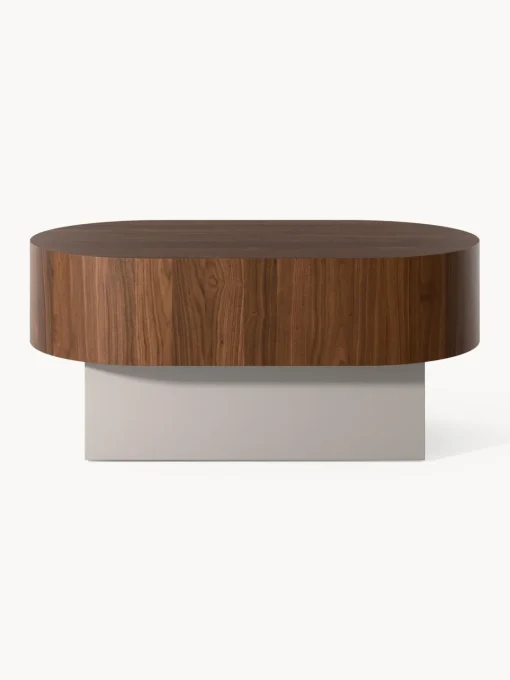 Westwing Collection Mesa auxiliar ovalada Rylan