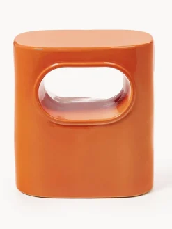 HKLIVING Mesa auxiliar ovalada Space