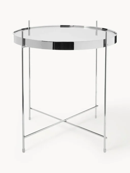 Zuiver Mesa auxiliar plegable Cupid, tablero de cristal