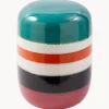 POLSPOTTEN Mesa auxiliar redonda artesanal Striped Pill^ Mesas Auxiliares