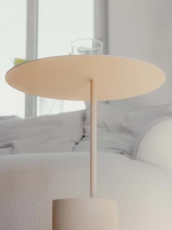 Metallbude Mesa auxiliar redonda Ciro