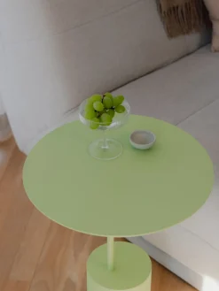 Metallbude Mesa auxiliar redonda Ciro