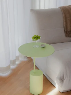 Metallbude Mesa auxiliar redonda Ciro