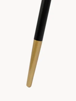 Mesa auxiliar redonda con tablero de madera Denise