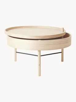 Audo Copenhagen Mesa auxiliar redonda con espacio de almacenamiento Turning Table^ Mesas Auxiliares