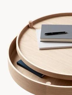 Audo Copenhagen Mesa auxiliar redonda con espacio de almacenamiento Turning Table^ Mesas Auxiliares