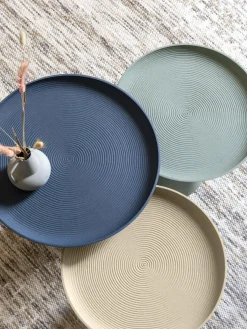 Mesa auxiliar redonda de metal Ringar