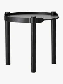 Cooee Design Mesa auxiliar redonda de madera de roble Woody
