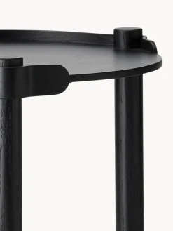 Cooee Design Mesa auxiliar redonda de madera de roble Woody