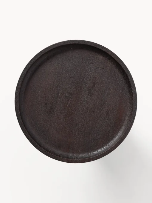 Westwing Collection Mesa auxiliar redonda de madera de mango Benno