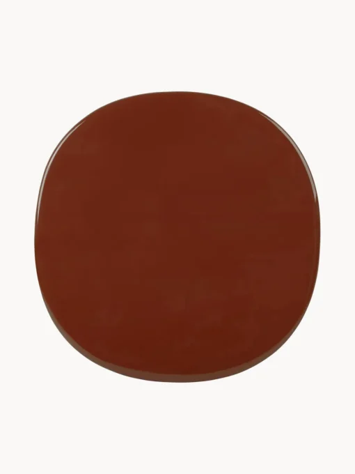 GUBI Mesa bistró redonda con tablero de cerámica Carmel, Ø 75 x 63 cm