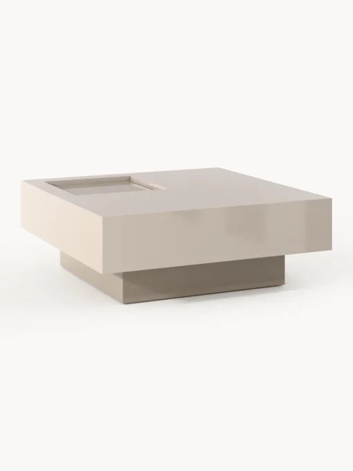 Westwing Collection Mesa de centro con espacio de almacenamiento Alessa, 80 cm