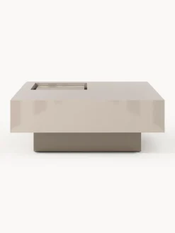 Westwing Collection Mesa de centro con espacio de almacenamiento Alessa, 80 cm
