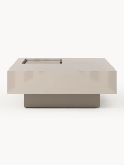 Westwing Collection Mesa de centro con espacio de almacenamiento Alessa, 80 cm