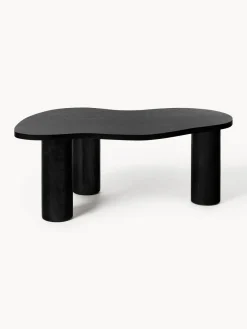 Westwing Collection Mesa de centro de forma orgánica de madera de roble Didi